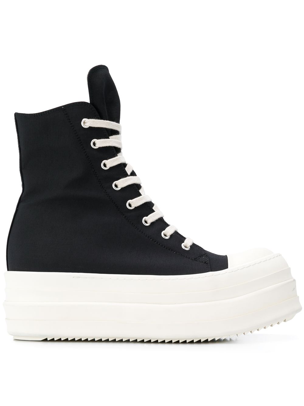 rick owens platform lace up boots