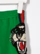 Gucci Kids بنطال رياضي مزين بأبليكة نمر