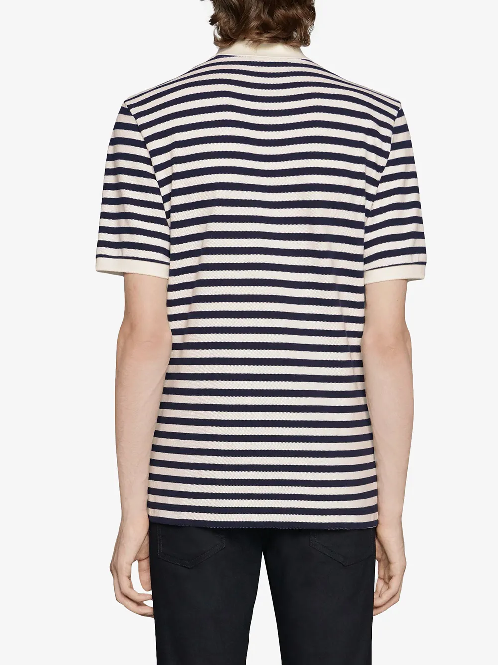 gucci cotton polo with embroideries