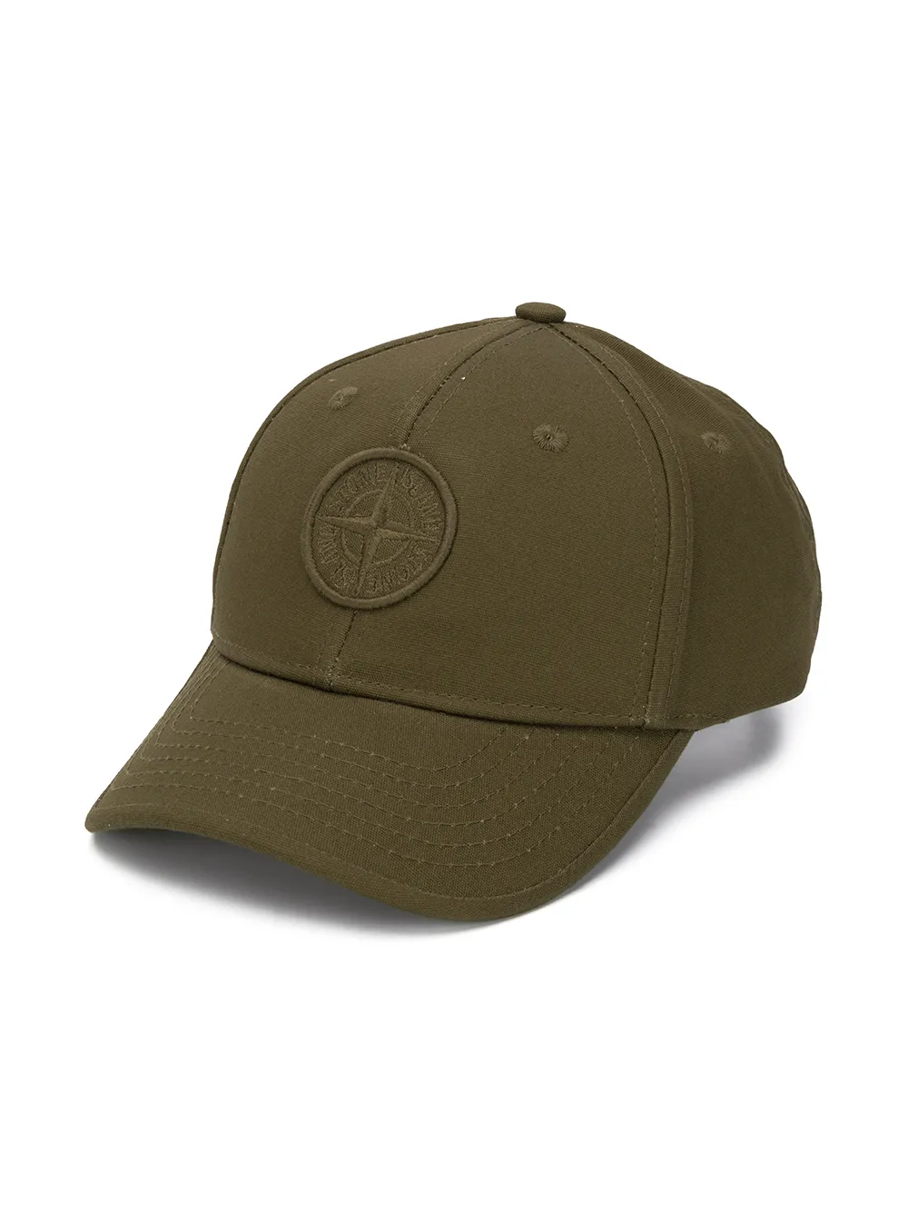 Stone Island Junior logo embossed cap | Green | Image 1