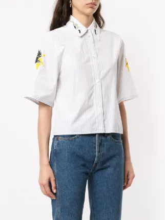 embroidered short-sleeve shirt展示图