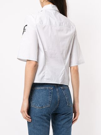 embroidered short-sleeve shirt展示图