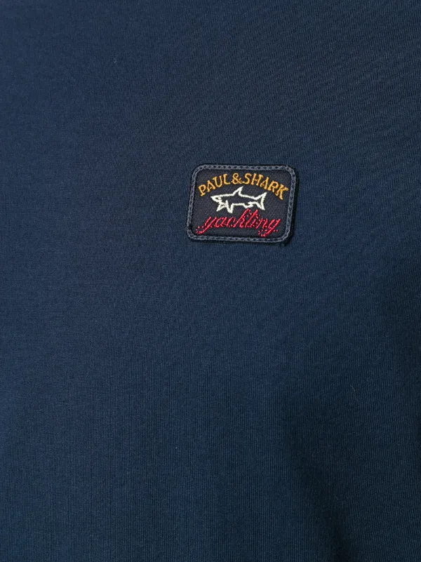 Paul & Shark Embroidered Logo T-shirt | Blue | FARFETCH