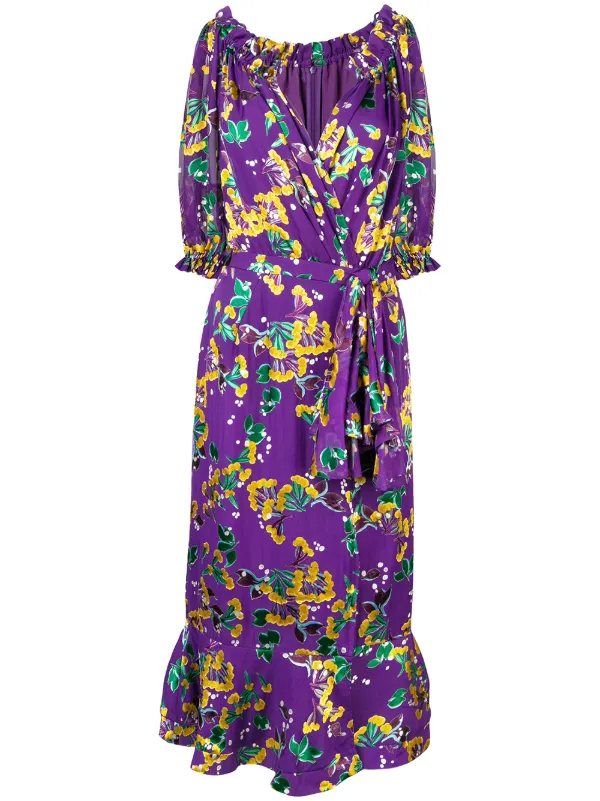 saloni olivia midi dress