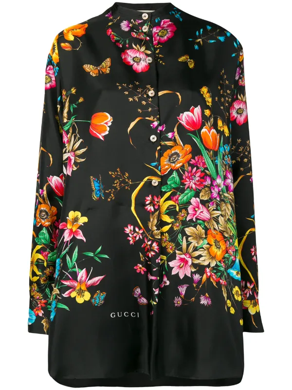 gucci print dress shirt