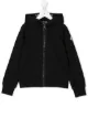 الصورة 1 من Moncler Kids كنزة بشعار مخيوط وغطاء رأس وسحاب