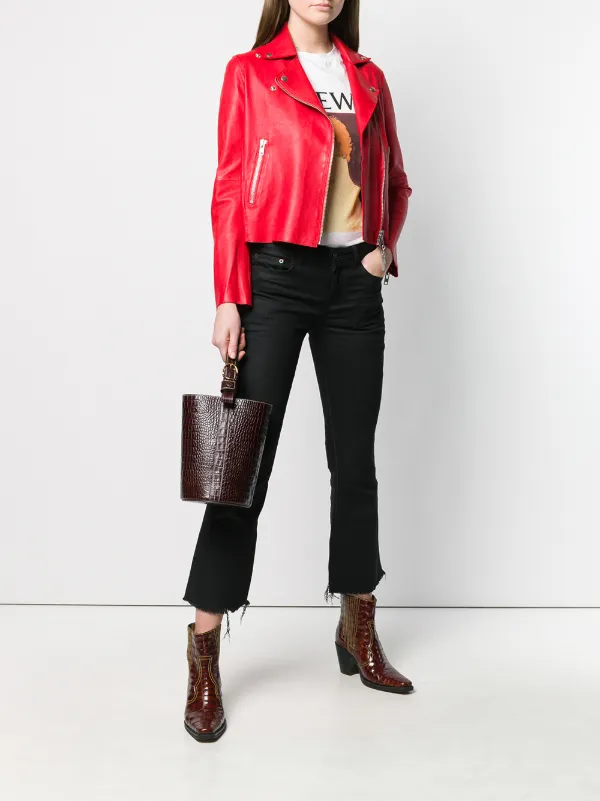 S W O R D 6 44 Cropped Style Biker Jacket Farfetch