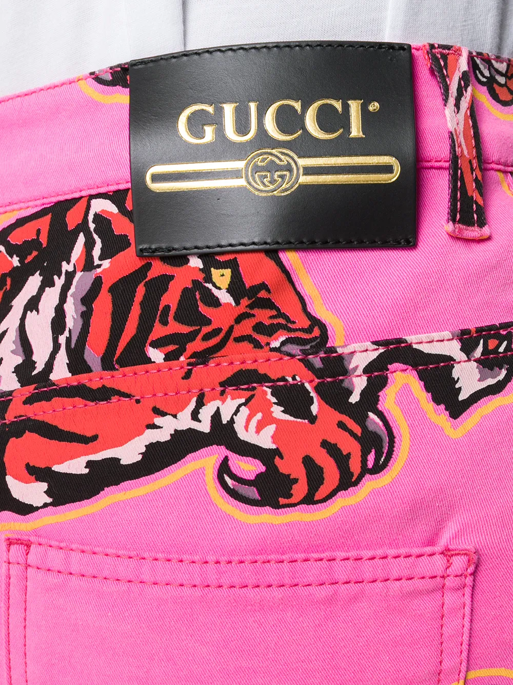 фото Gucci джинсы скинни с принтом