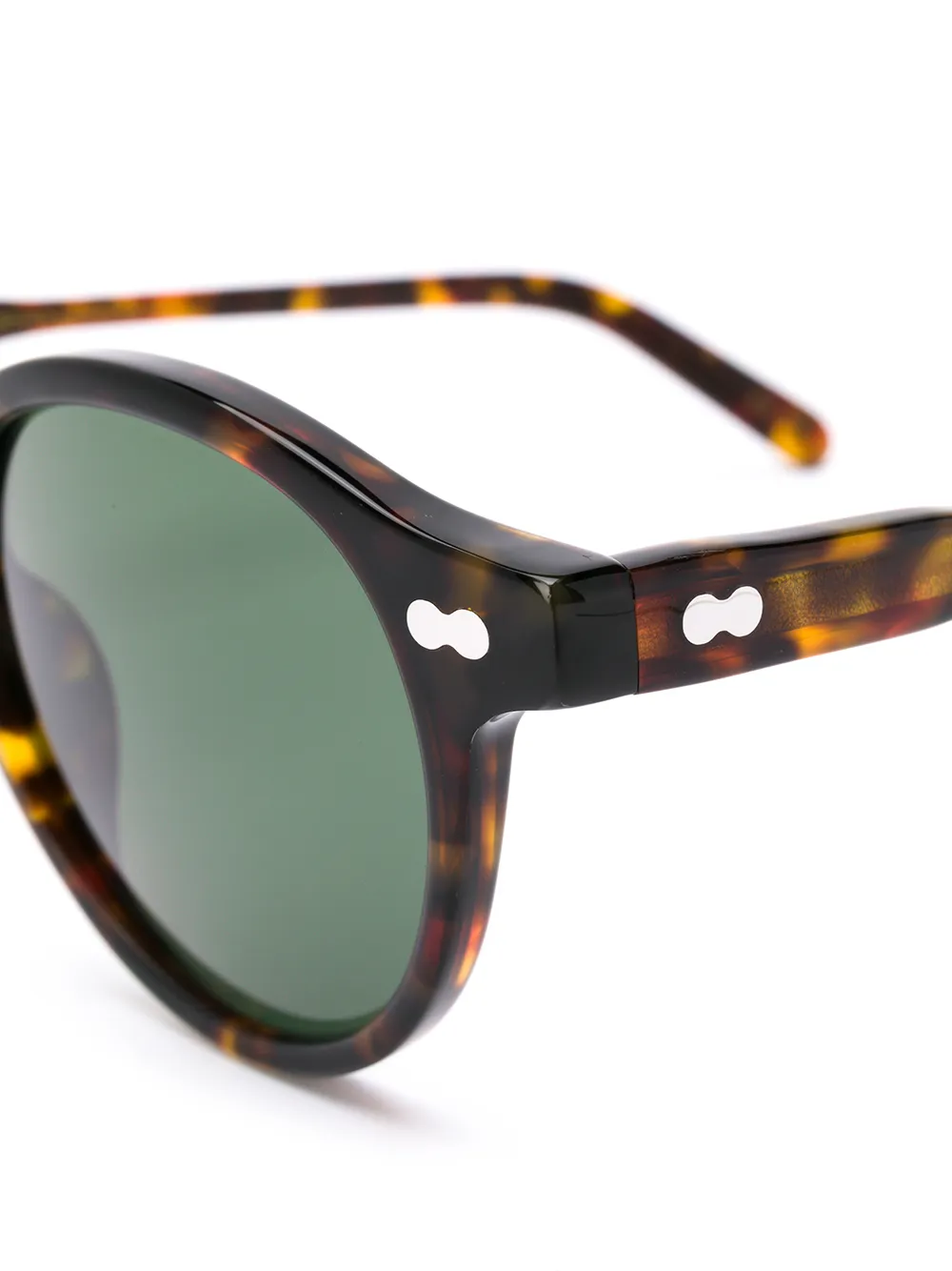  Moscot Sonnenbrille Mit Rundem Gestell   Braun 