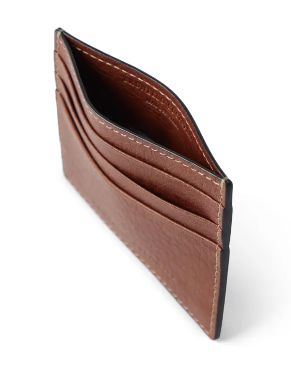 【送料&関税込】Brunello Cucinelli Card Holder Capretta wallet for Man in Black | Brunello Cucinelli