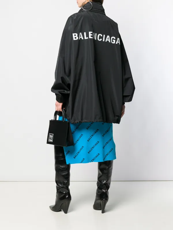 Balenciaga logo-print Raincoat - Farfetch