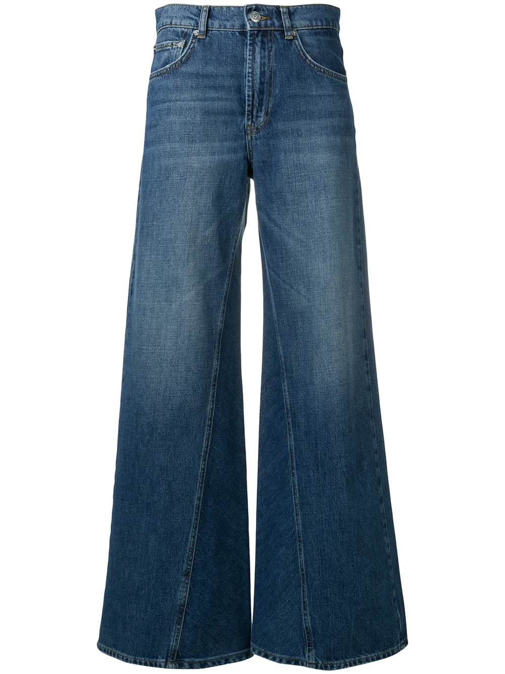 Ganni Jeans GANNI WIDE LEG JEANS - BLUE