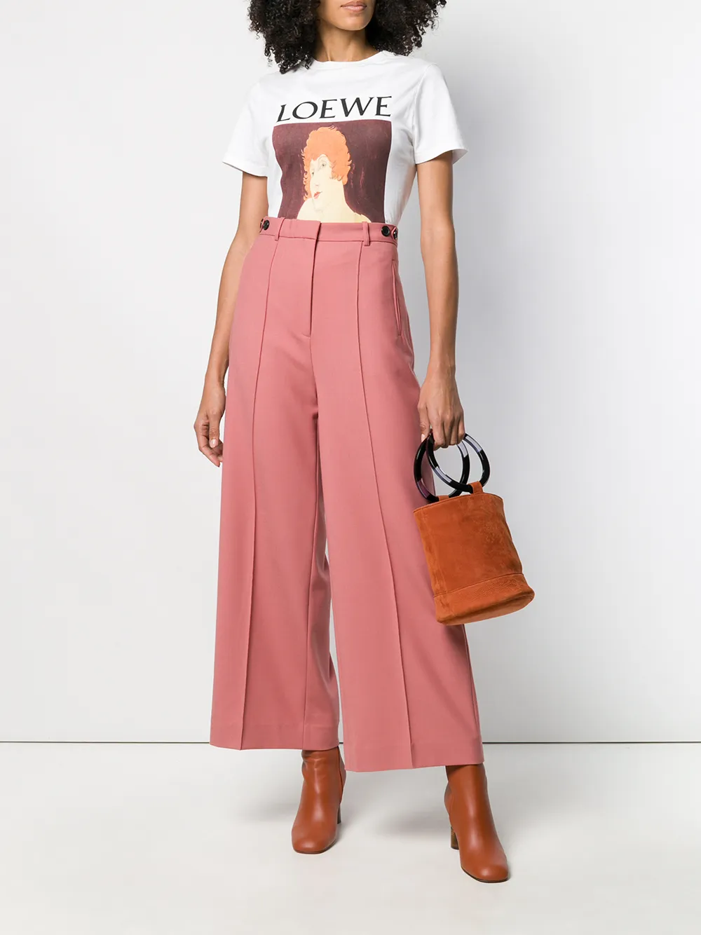 Rokh クロップド ワイドパンツ