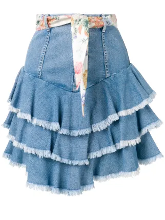 zimmermann denim skirt