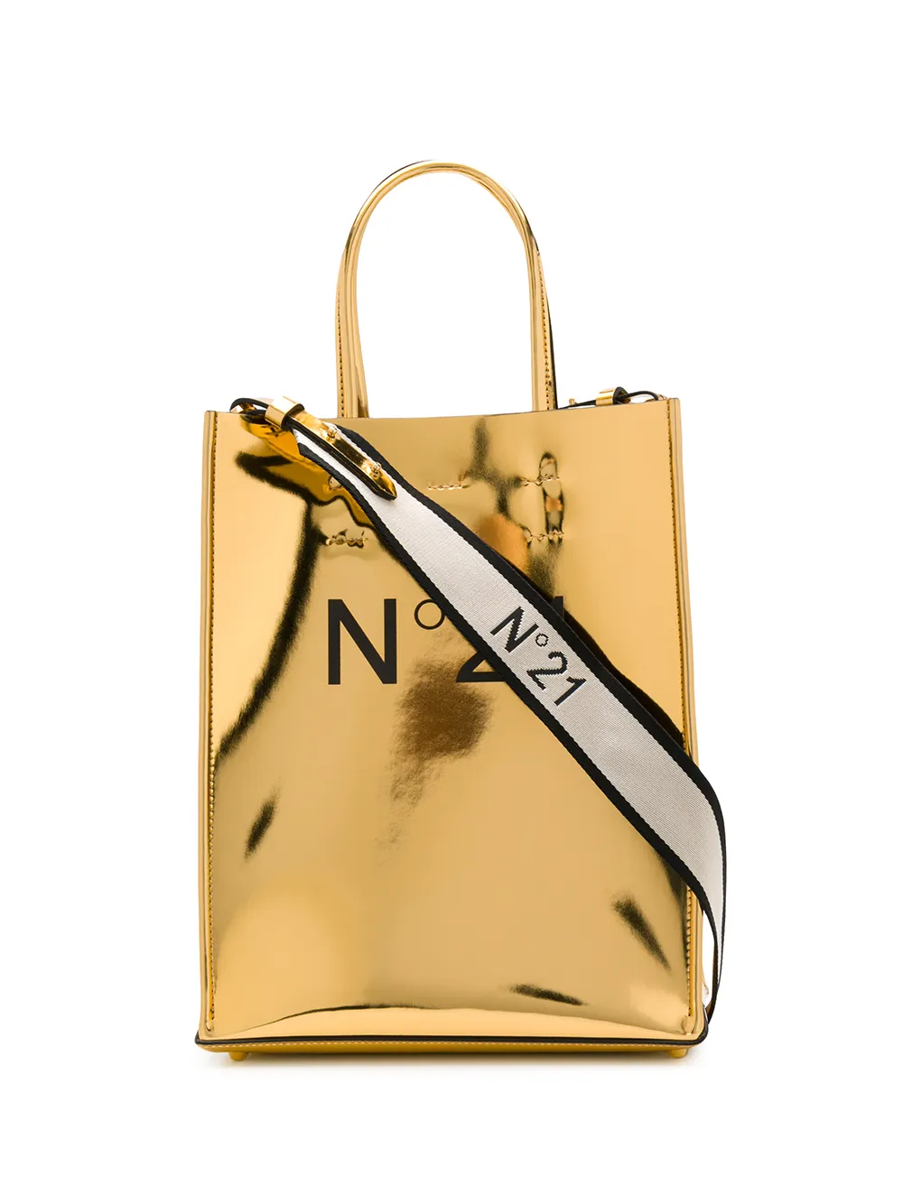 N°21 Bags Nº21 KLEINE HANDTASCHE MIT LOGO - GOLD