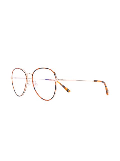 thin round tortoiseshell glasses