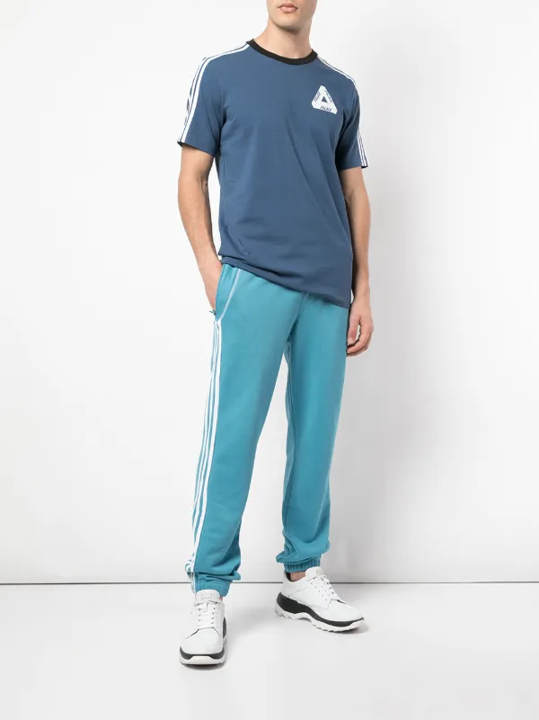 Adidas logo hot sale track pants