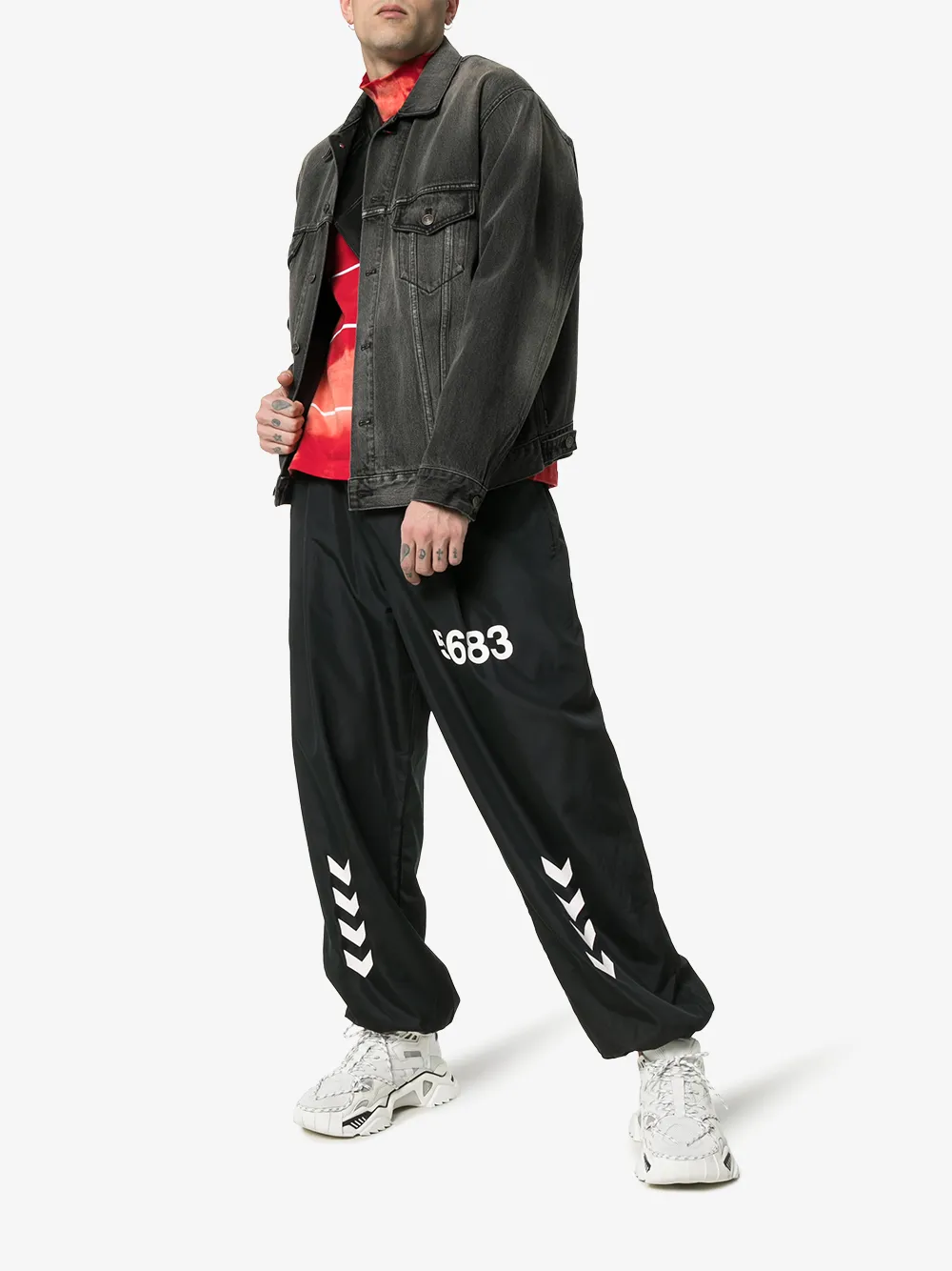 【未使用】HUMMEL×WILLY CHAVARRIA プルオーバー Mブラック 未使用】HUMMEL×WILLY CHAVARRIA プルオーバー Mブラック
