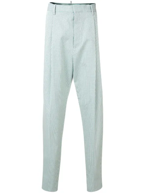 DSQUARED2 checked high waist trousers