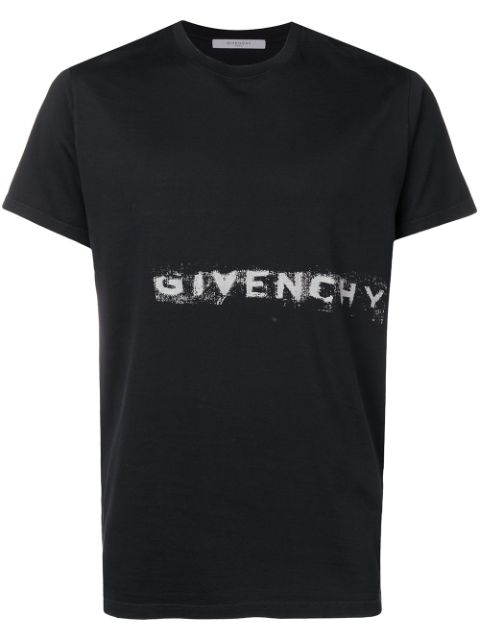 Givenchy Graffiti Logo T-shirt In Black | ModeSens