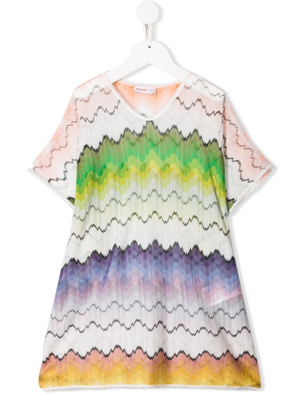 фото Missoni Kids платье-футболка с узором