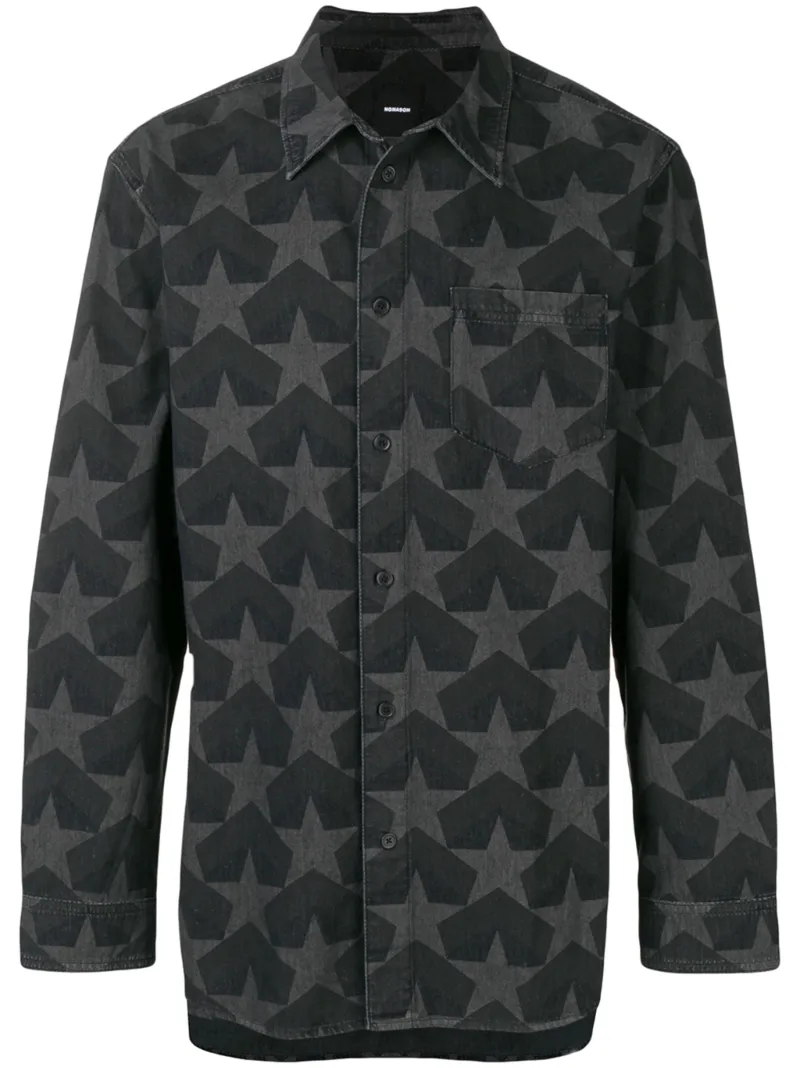 NONO9ON star pattern shirt jacket