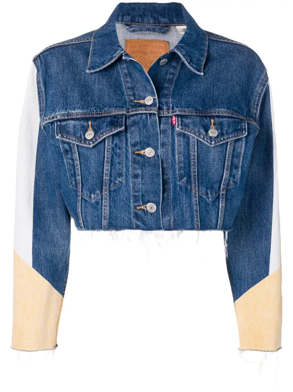 levis cropped denim jacket