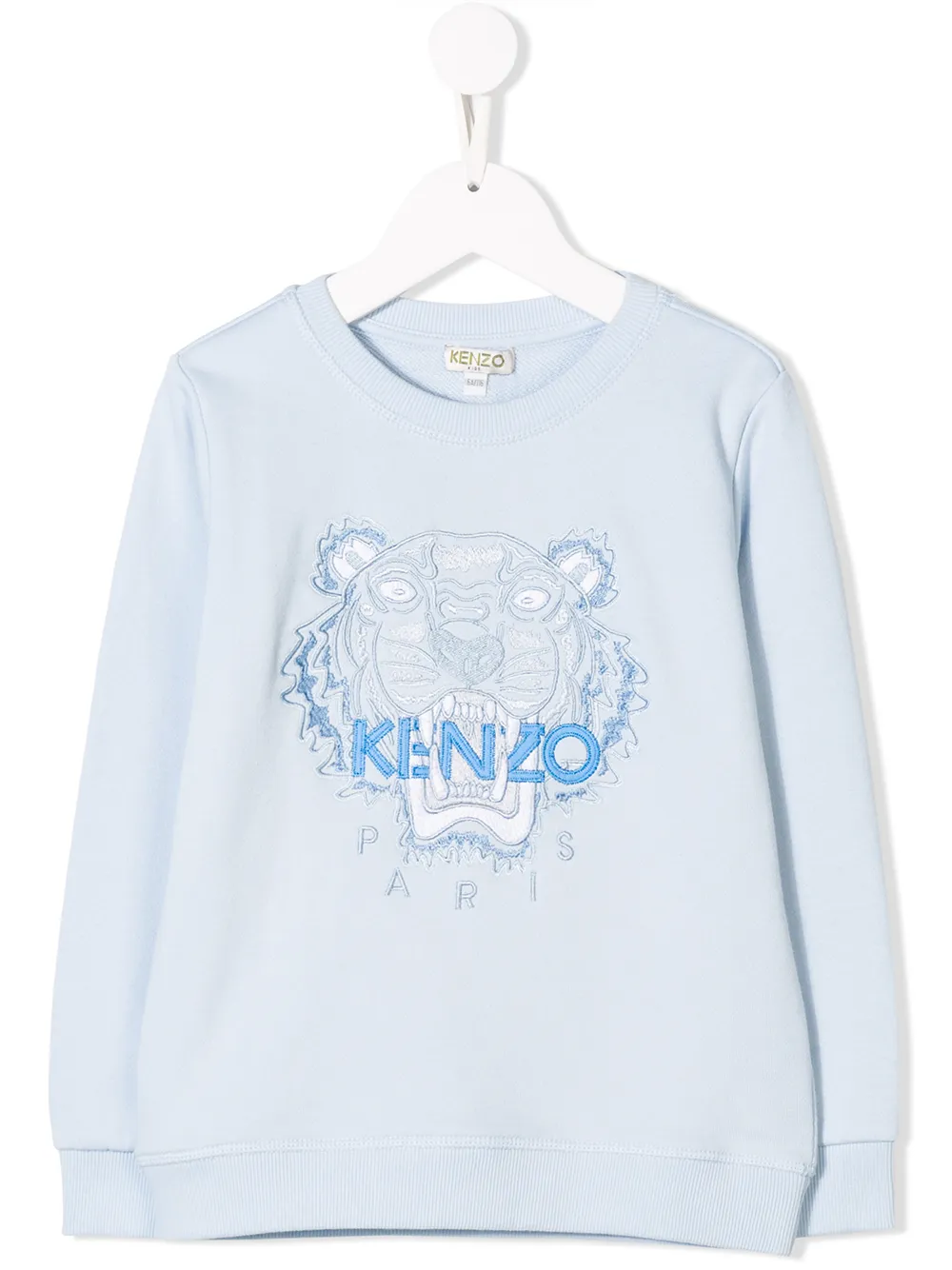 фото Kenzo kids толстовка с вышивкой тигра