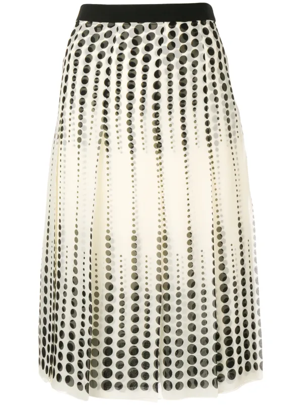 Giambattista Valli Pleated Midi Skirt 