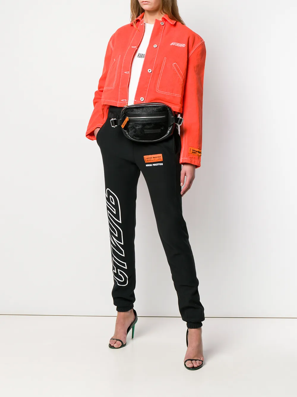  Heron Preston Jogginghose Mit Logo   Schwarz 