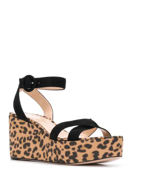 gianvito rossi leopard flats