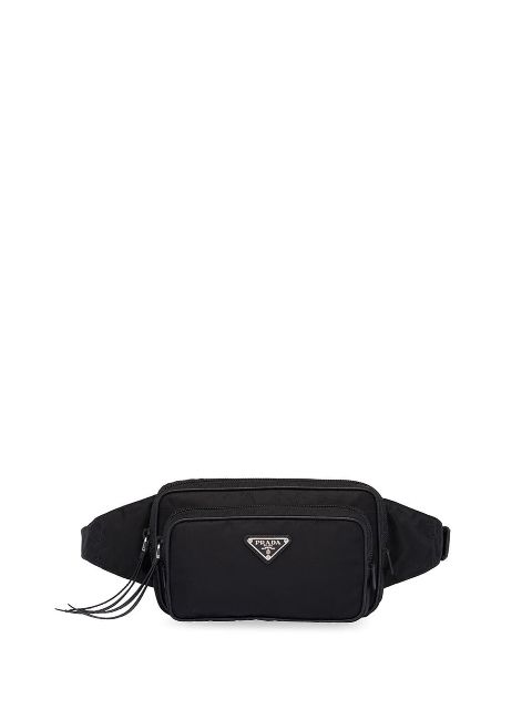 Prada logo plaque belt bag