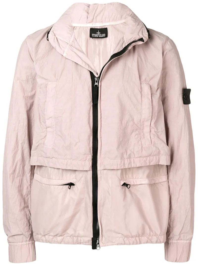 Stone Island Shadow Project дождевик с молнией на горловине