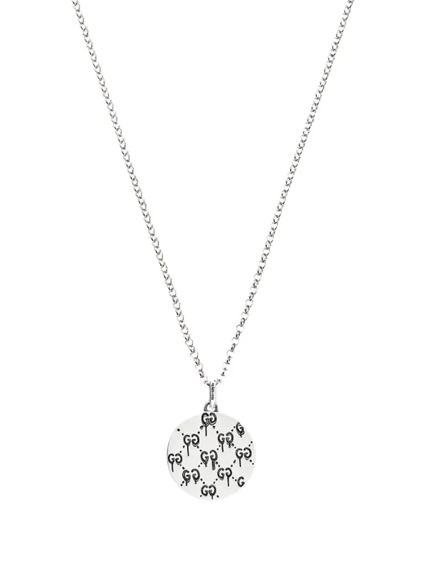 Gucci Ghost Necklace In Silver Farfetch