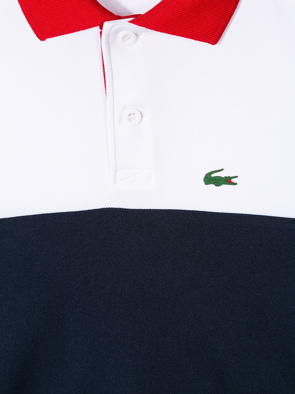 фото Lacoste Kids рубашка-поло дизайна колор-блок