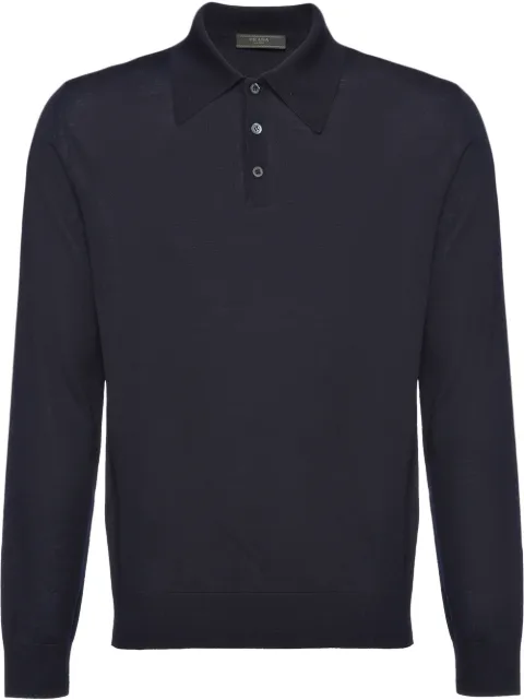 Prada worsted wool polo shirt