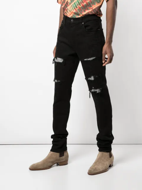 amiri zebra jeans