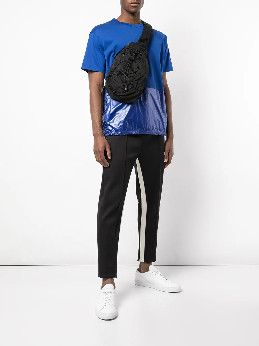Moncler Hybride T-shirt - Blauw