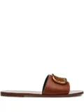 Valentino Garavani VLogo Signature leather sandals - Brown