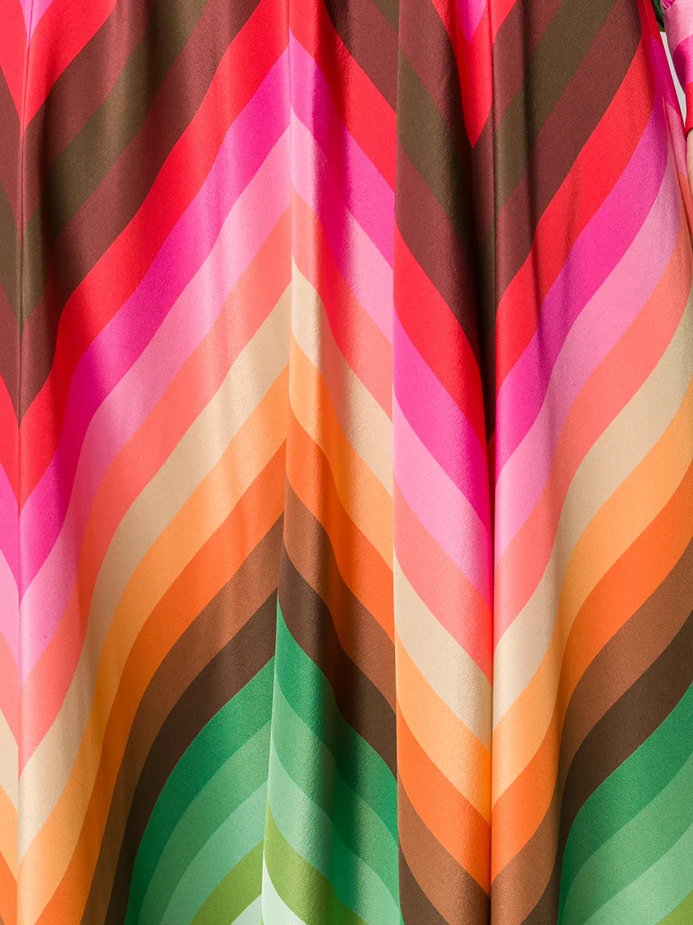 Valentino Garavani Jurk met chevron print Roze