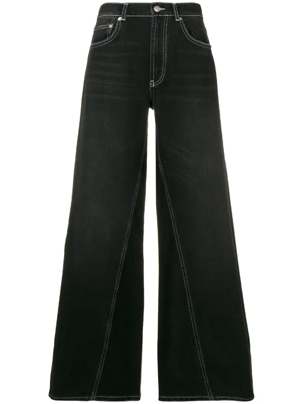 ganni wide leg jeans