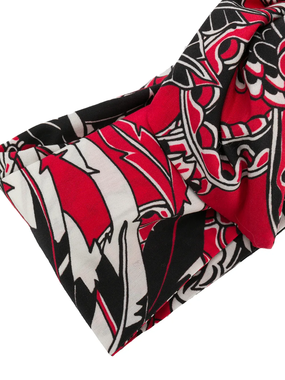  Red(v) Haarreif Mit Print   Rot 