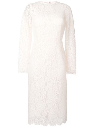 Dolce & Gabbana Fitted Lace Dress - Farfetch