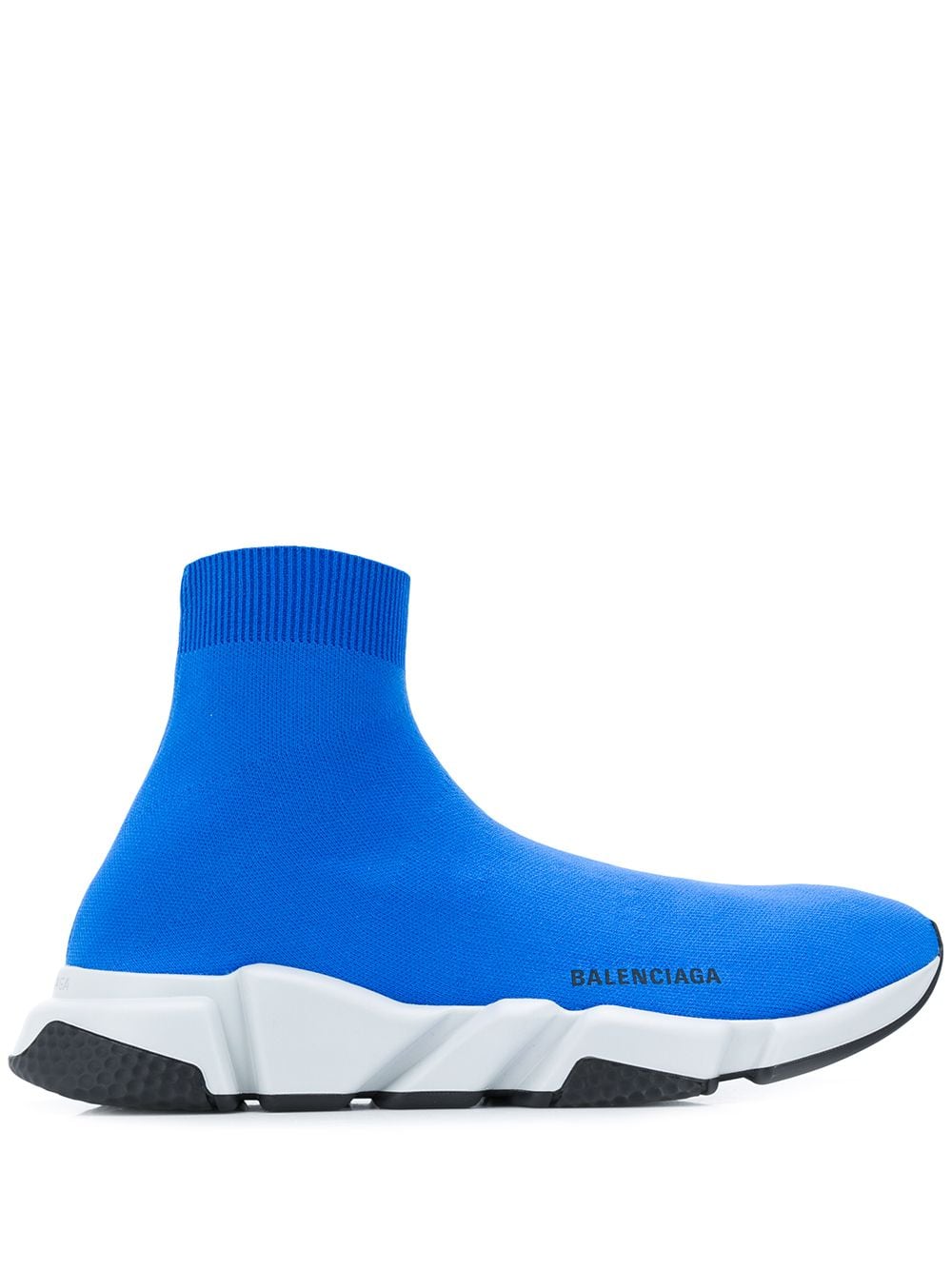 Balenciaga Men's Speed Mid-Top Trainer Sock Sneakers, Blue | ModeSens