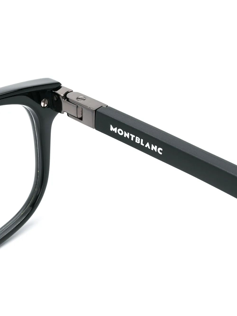 Montblanc Brille Mit Eckigem Gestell   Schwarz 