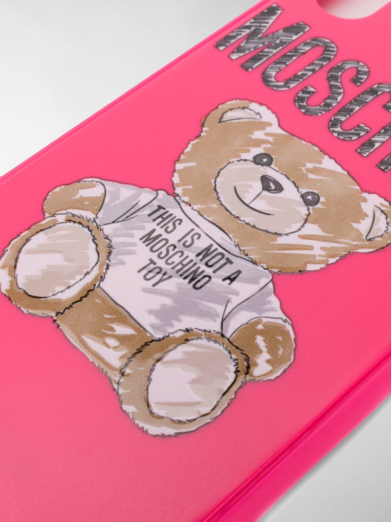 Moschino Teddy Iphone Xr Case Pink Modes