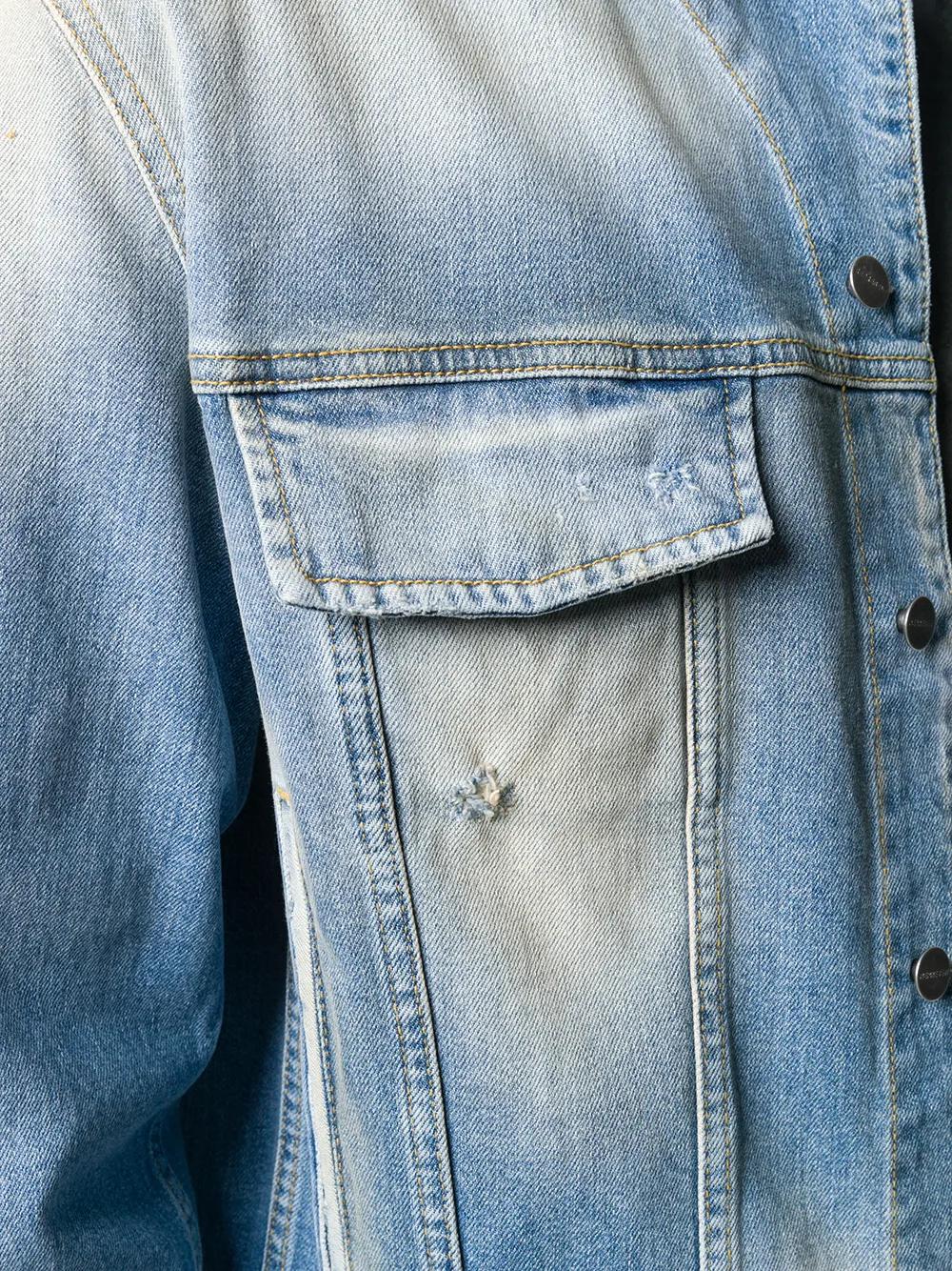 Represent Verwassen spijkerjas Blauw