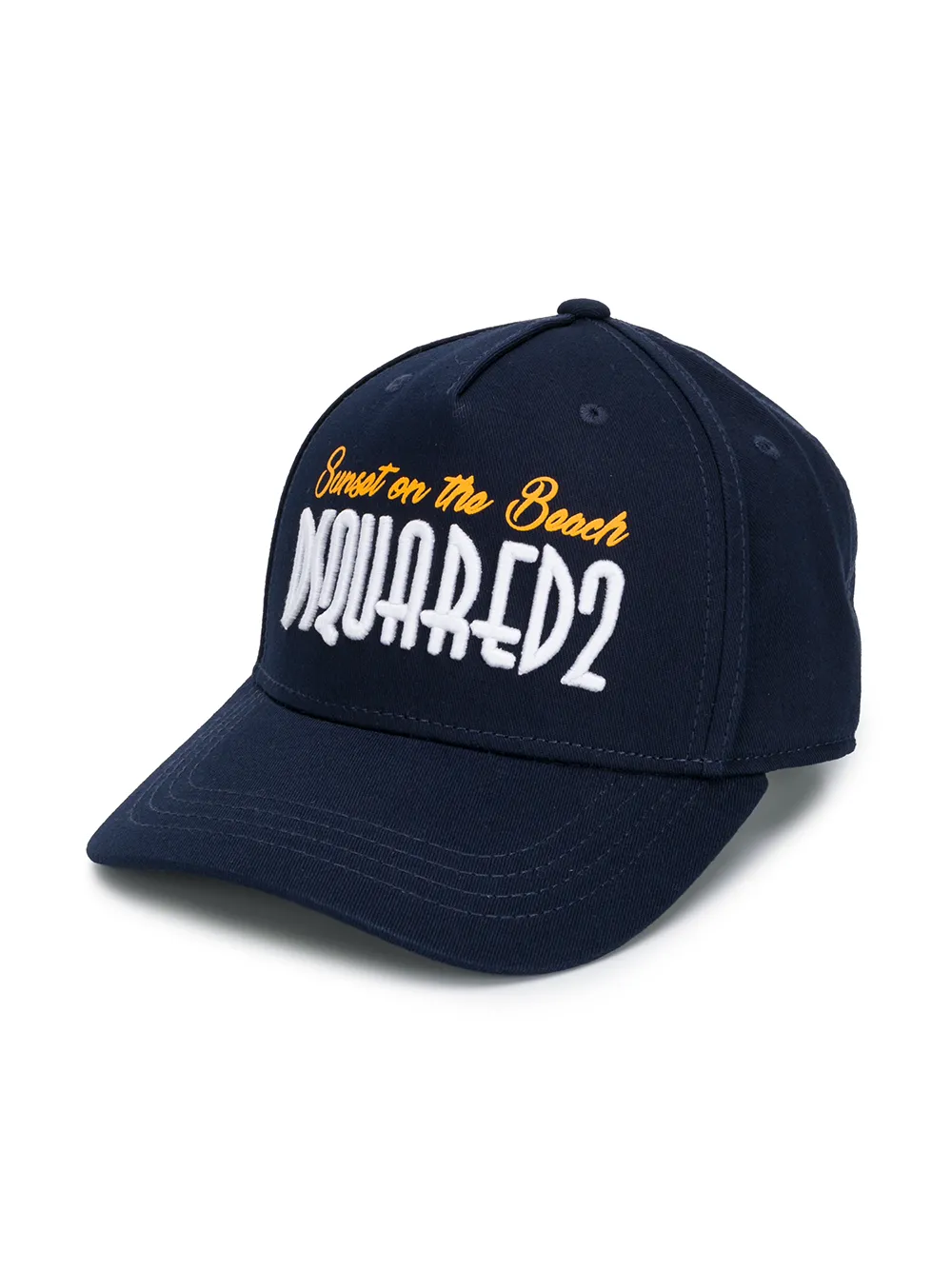 Dsquared2 Kids' Embroidered Logo Cap In Blue