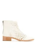 Sarah Chofakian ankle boots - White