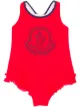 الصورة 1 من Moncler Kids ثوب سباحة بشعار ومزين بكشكشة